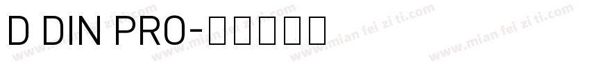 D DIN PRO字体转换